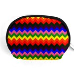 Rainbow Chevron Accessory Pouch (Medium)