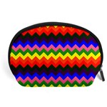 Rainbow Chevron Accessory Pouch (Large)