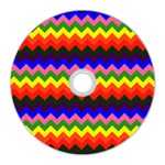 Rainbow Chevron CD Wall Clock