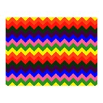 Rainbow Chevron Double Sided Flano Blanket (Mini)