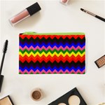 Rainbow Chevron Cosmetic Bag (XS)