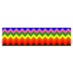 Rainbow Chevron Satin Scarf (Oblong)