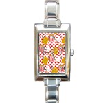 Chicken and Waffles Rectangle Italian Charm Watch