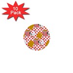 Chicken and Waffles 1  Mini Button (10 pack) 