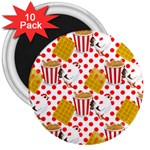 Chicken and Waffles 3  Magnet (10 pack)