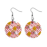 Chicken and Waffles 1  Button Earrings