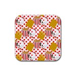 Chicken and Waffles Rubber Coaster (Square)