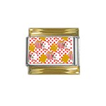 Chicken and Waffles Gold Trim Italian Charm (9mm)