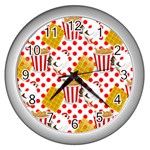 Chicken and Waffles Wall Clock (Silver)