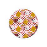 Chicken and Waffles Rubber Coaster (Round)