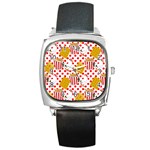 Chicken and Waffles Square Metal Watch