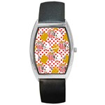 Chicken and Waffles Barrel Style Metal Watch