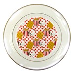 Chicken and Waffles Porcelain Plate