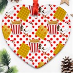 Chicken and Waffles Heart Ornament (Two Sides)