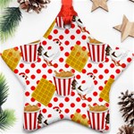 Chicken and Waffles Star Ornament (Two Sides)