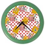 Chicken and Waffles Color Wall Clock