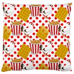 Chicken and Waffles Large Cushion Case (One Side)