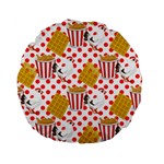 Chicken and Waffles Standard 15  Premium Flano Round Cushion 