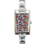 Pills drugs Rectangle Italian Charm Watch