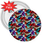 Pills drugs 3  Button (10 pack)