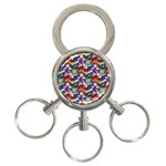 Pills drugs 3-Ring Key Chain