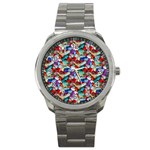 Pills drugs Sport Metal Watch