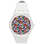 Pills drugs Round Plastic Sport Watch (M)