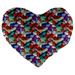 Pills drugs Large 19  Premium Heart Shape Cushion