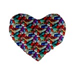 Pills drugs Standard 16  Premium Flano Heart Shape Cushion 