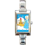 Elsa Frozen Rectangle Italian Charm Watch