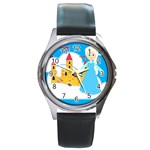 Elsa Frozen Round Metal Watch