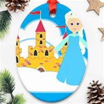 Elsa Frozen Ornament (Oval)