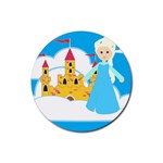 Elsa Frozen Rubber Round Coaster (4 pack)