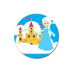 Elsa Frozen Magnet 3  (Round)