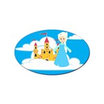 Elsa Frozen Sticker Oval (10 pack)