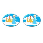 Elsa Frozen Cufflinks (Oval)