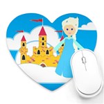 Elsa Frozen Heart Mousepad