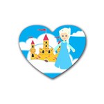 Elsa Frozen Rubber Coaster (Heart)