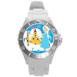 Elsa Frozen Round Plastic Sport Watch (L)