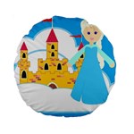 Elsa Frozen Standard 15  Premium Round Cushion 