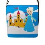 Elsa Frozen Flap Closure Messenger Bag (L)