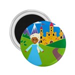 black Elsa Frozen 2.25  Magnet