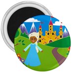 black Elsa Frozen 3  Magnet