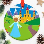 black Elsa Frozen Ornament (Round)