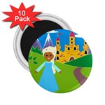 black Elsa Frozen 2.25  Magnet (10 pack)