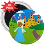 black Elsa Frozen 3  Magnet (10 pack)