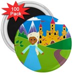 black Elsa Frozen 3  Magnet (100 pack)