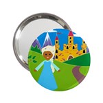 black Elsa Frozen 2.25  Handbag Mirror