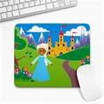 black Elsa Frozen Large Mousepad