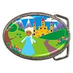 black Elsa Frozen Belt Buckle